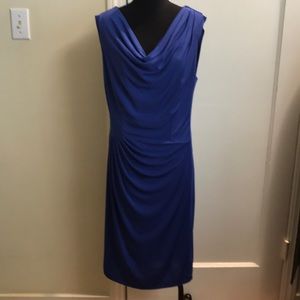 draped collar dress